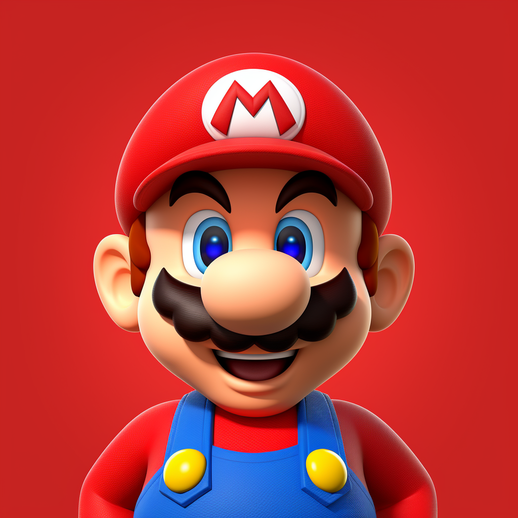 Mario Profile Picture with Unique Style