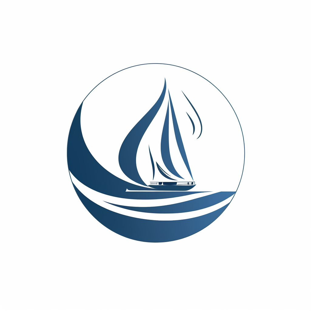 Simple maritime-themed clothing logo