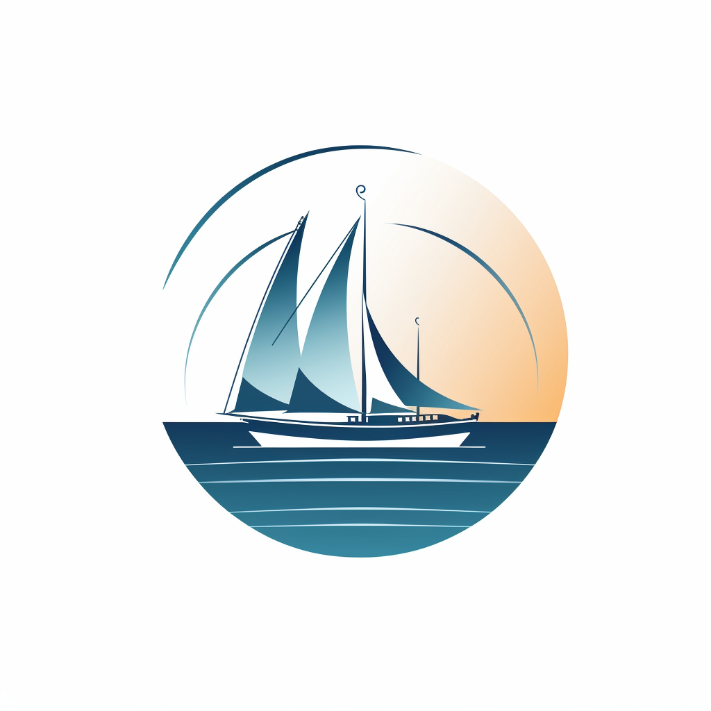 Minimalist logo for maritime newspaper