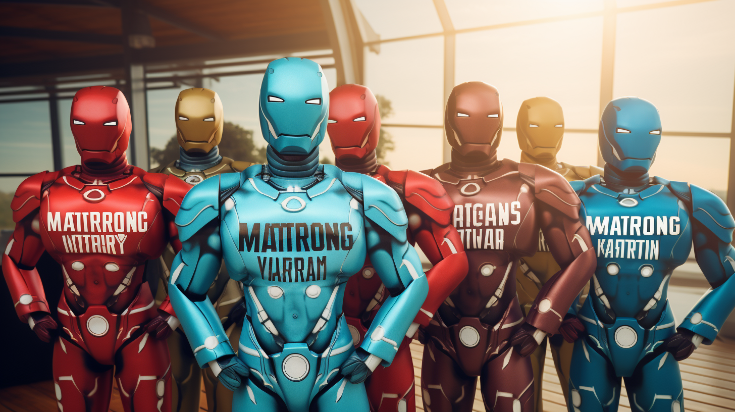 Marketing Automation Heroes in Comic-inspired Suits