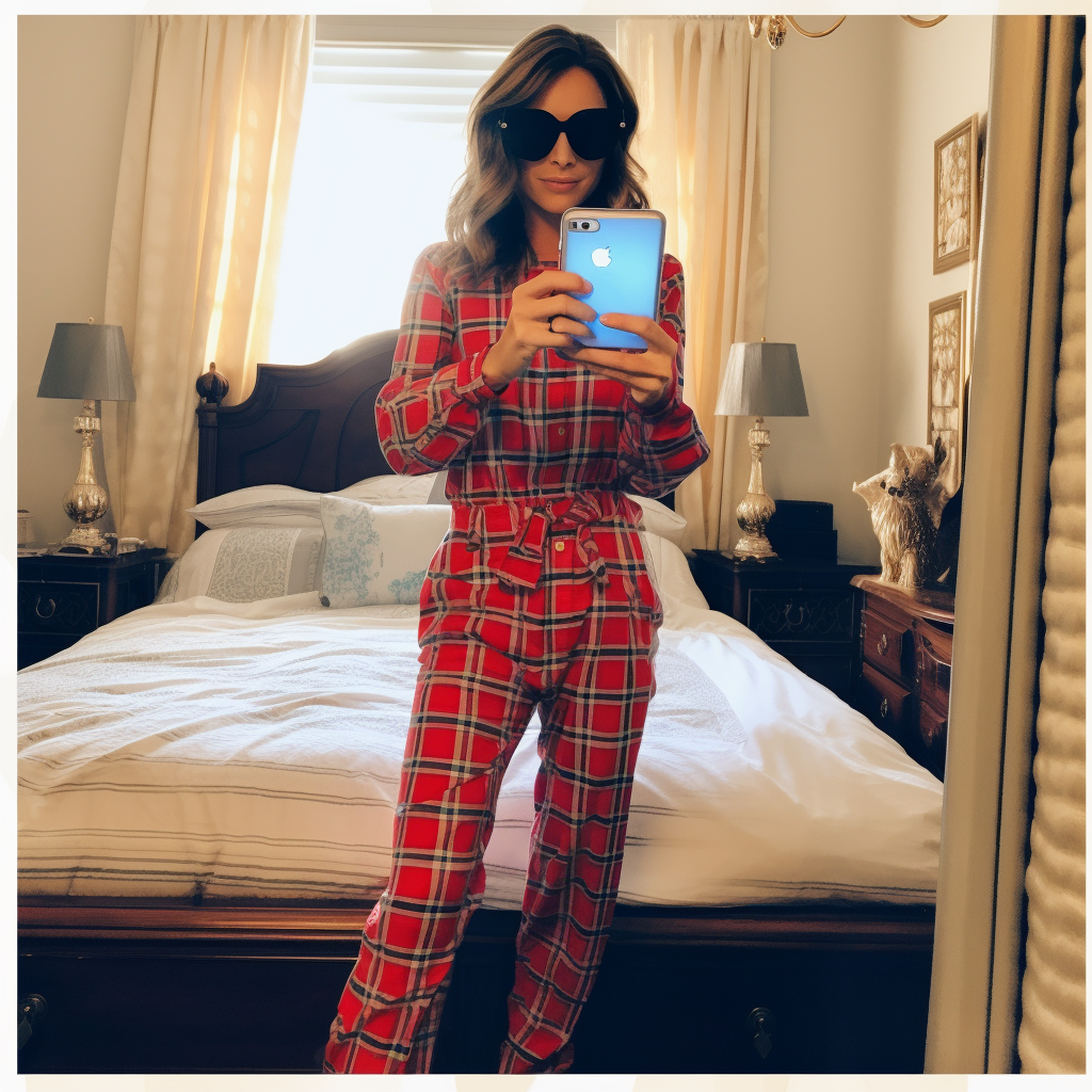 Married Woman Summer Pyjamas Pose