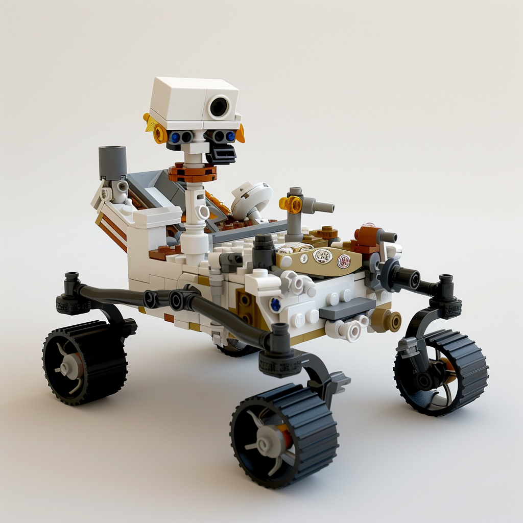 Mars rover made with Lego