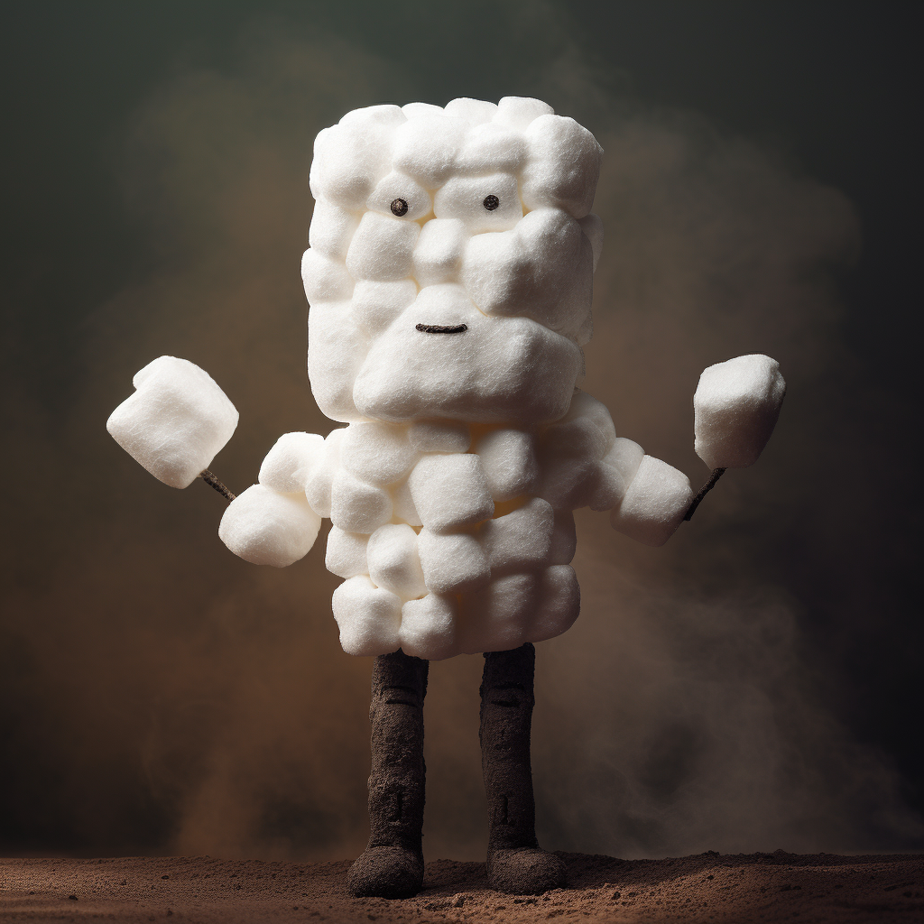 Marshmallow in Human Shape