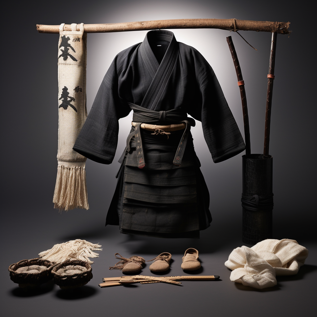 Martial arts practitioner in uniform