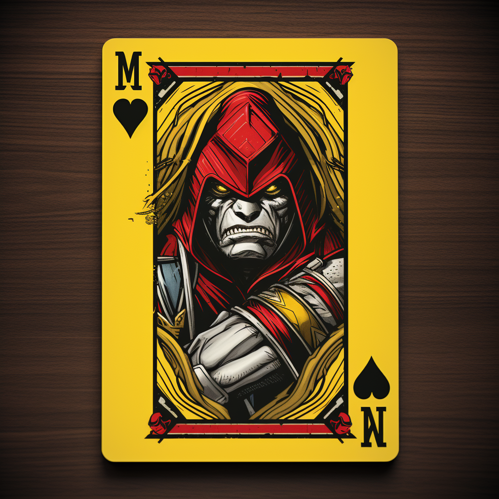 Marvel-inspired Mr. Beast playing card artwork