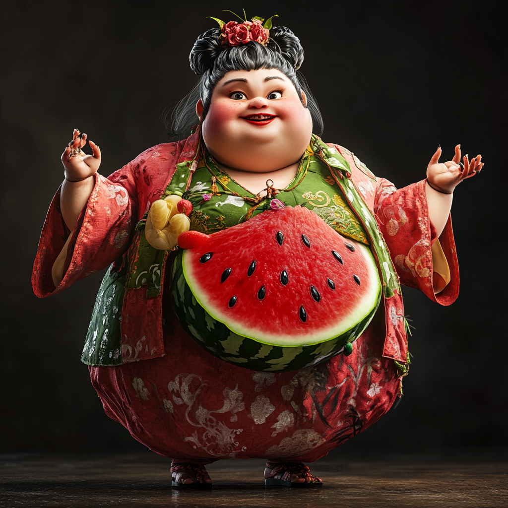 Female Villain Chinese Ghost Watermelon