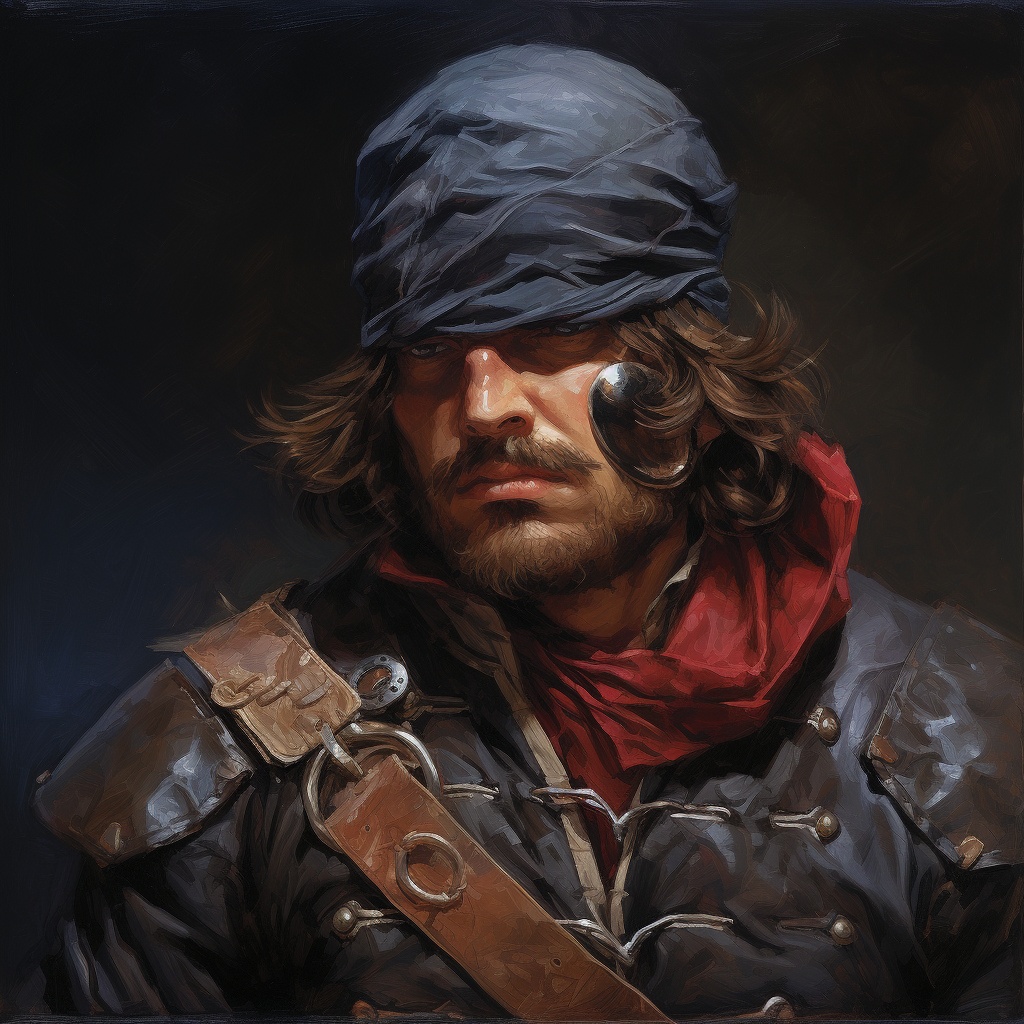 Cyclops from Marvel Comics as a 16th Century Pirate