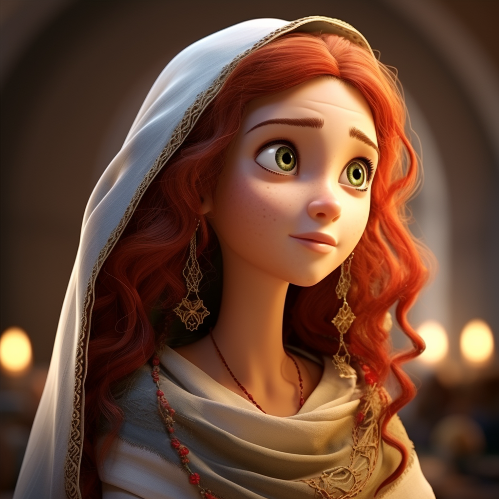 Beautiful Hebrew Woman in Pixar Animation