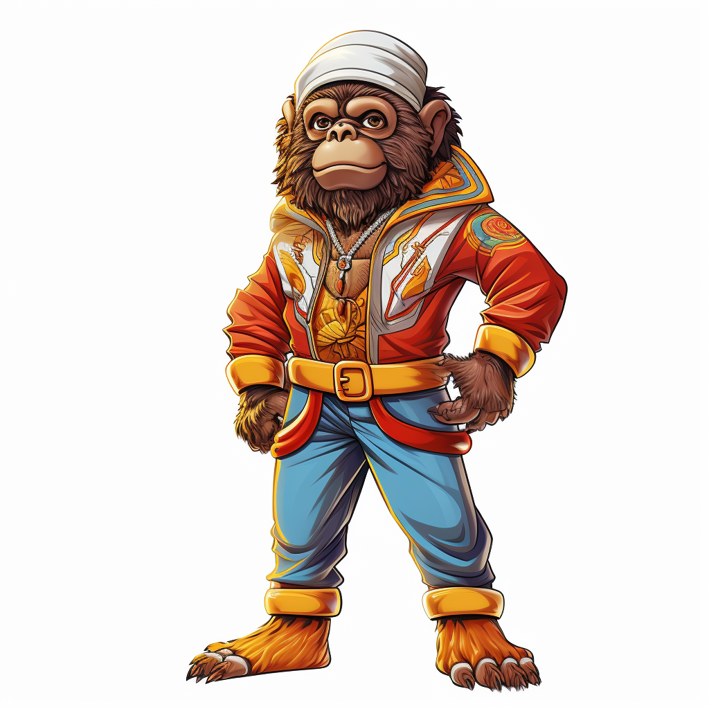 Super Detailed 1970s Mascot Costume Illustration