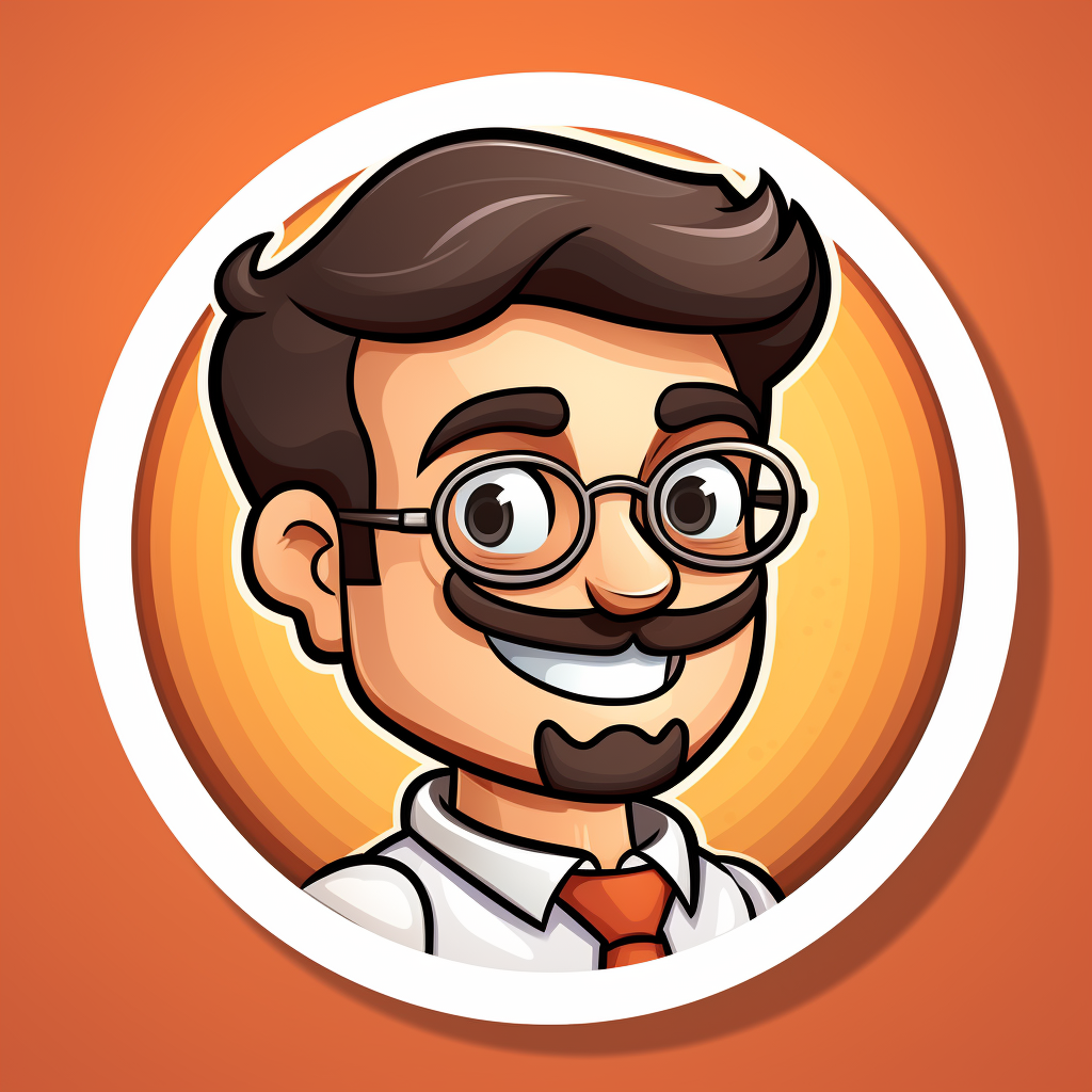 Creative mason character logo icon avatar