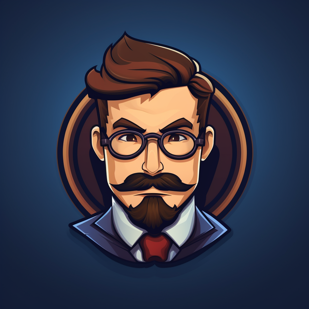 Mason character logo icon avatar by Sebastian Curi