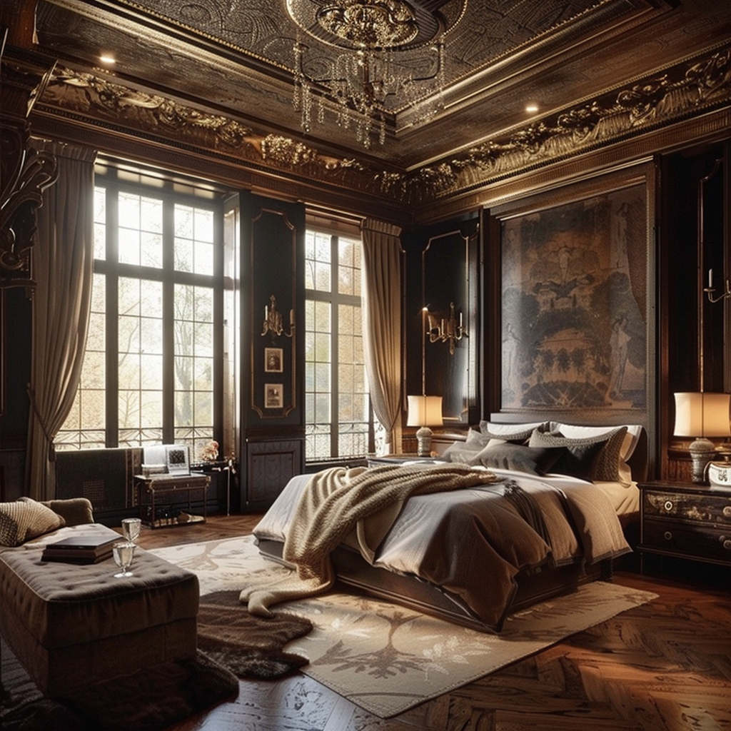 Luxury master bedroom interior design