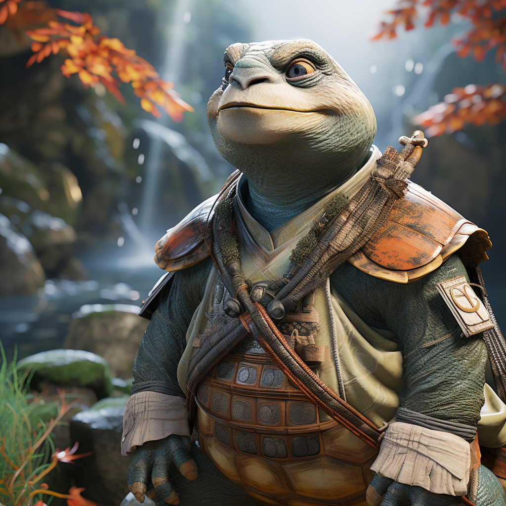 Hyperrealistic Master Oogway in 8K 3D Cinematic