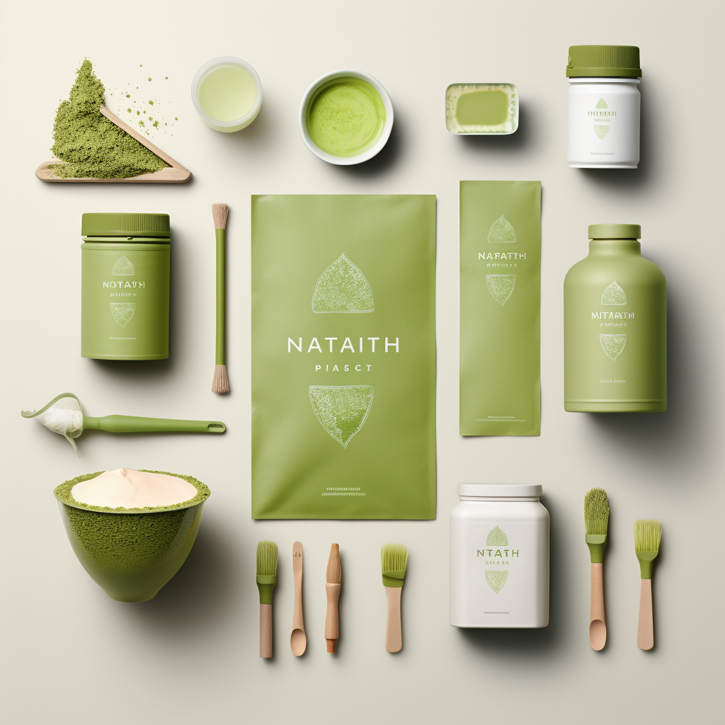 Upscale matcha branding concept