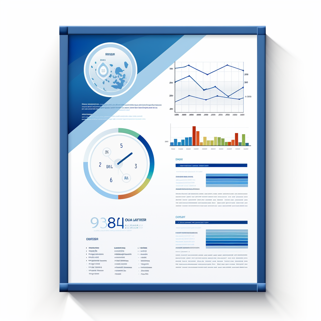 Infographic with Math & Finance Elements