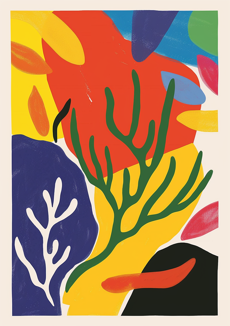 Bright Matisse Inspired Artwork