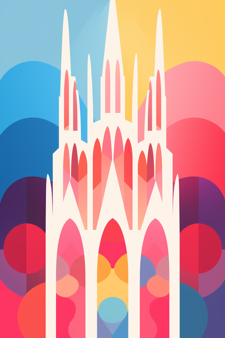 Matisse Illustration of Sagrada Familia