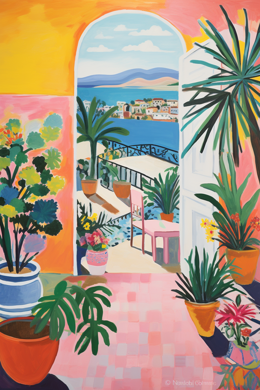 Colorful Matisse Art Exhibition Landscape