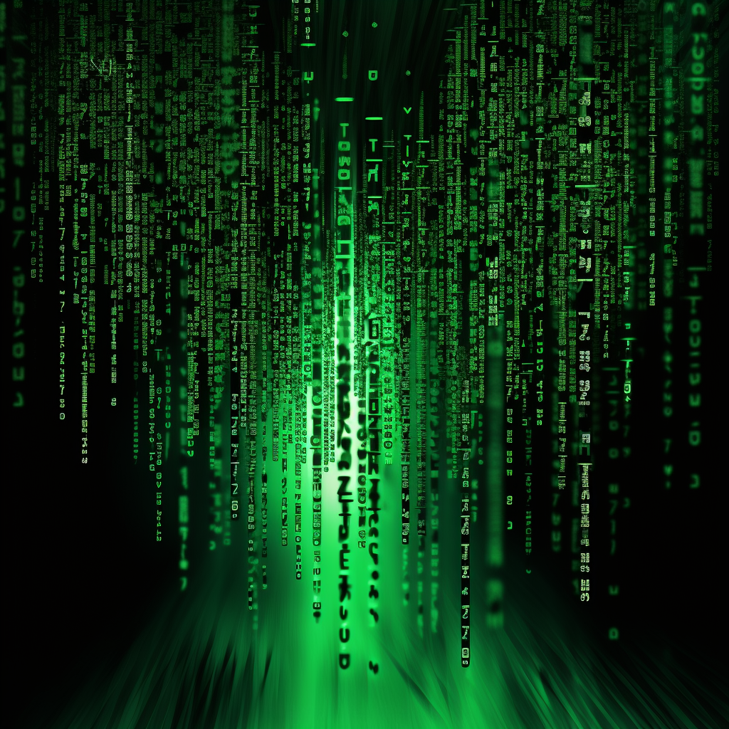 Matrix code dripping text background animation