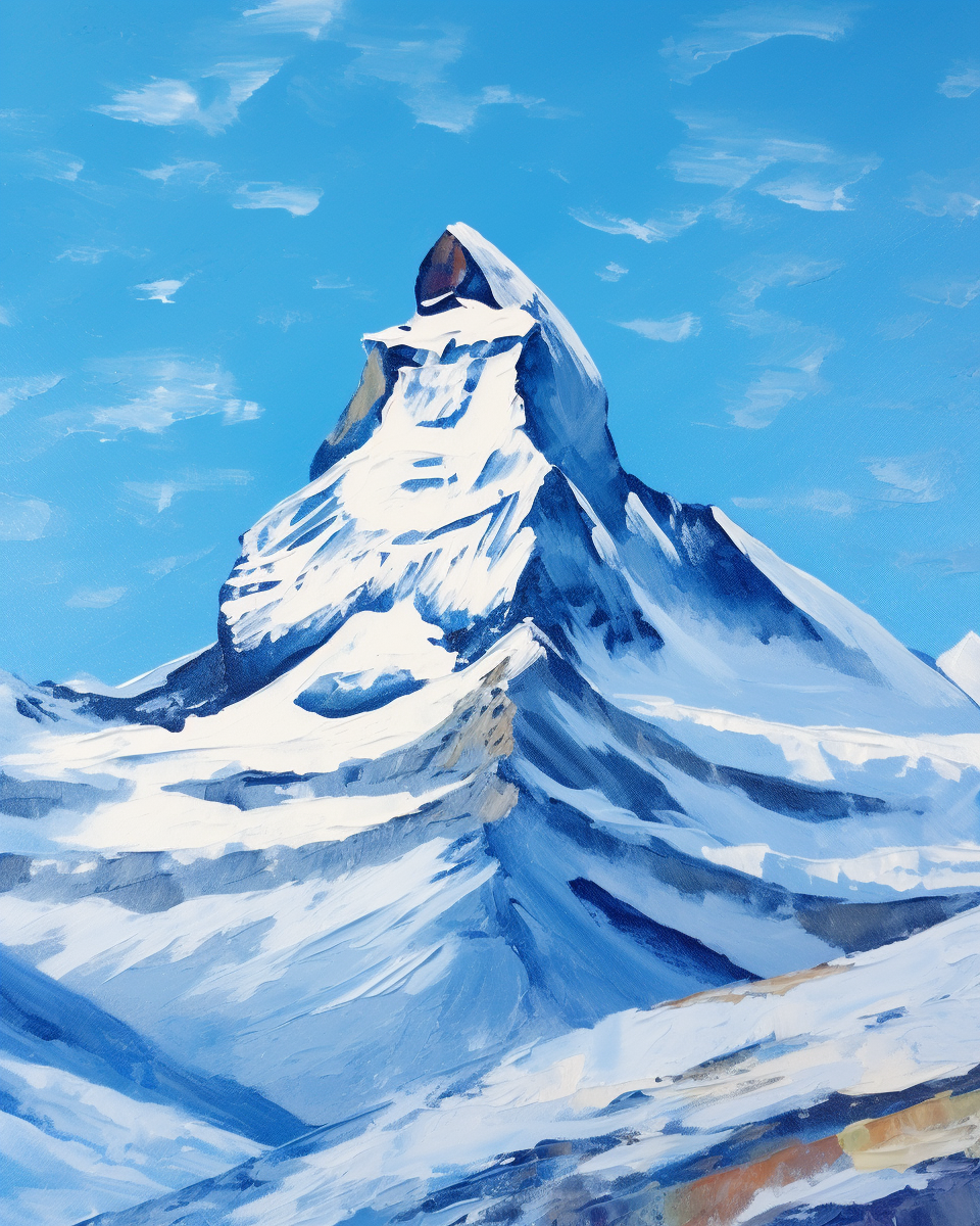 Matterhorn Mountain Milton Avery Style