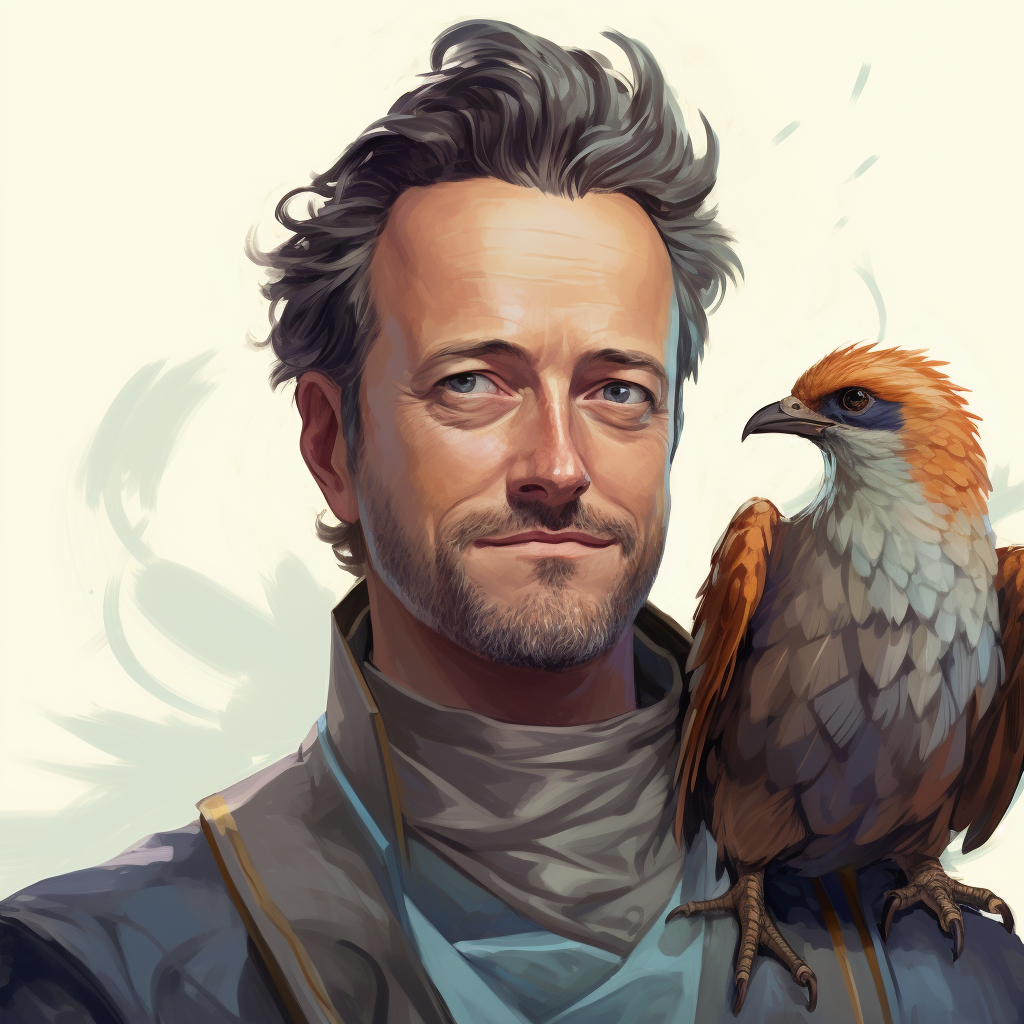 Matthew Perry's face on a Peryton