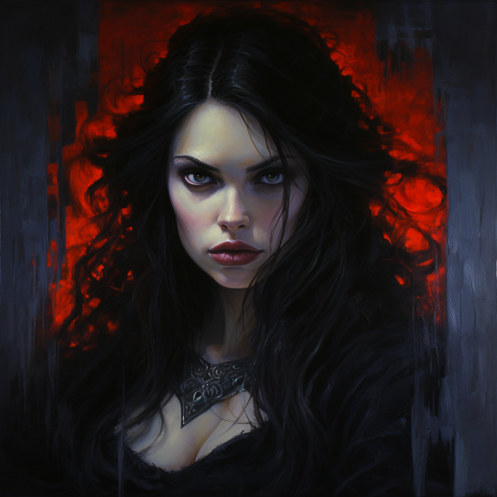 Beautiful vampire with medieval fantasy inspiration