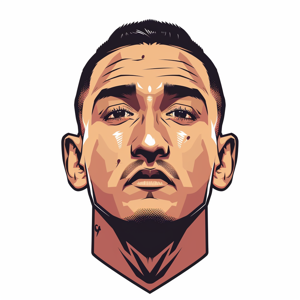 Max Holloway Head Icon Cartoon