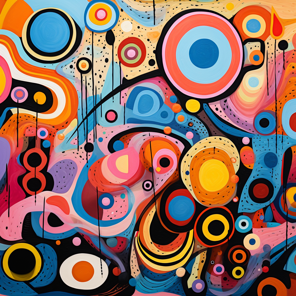 Maximalist Wall Art Abstract Colourful Eclectic