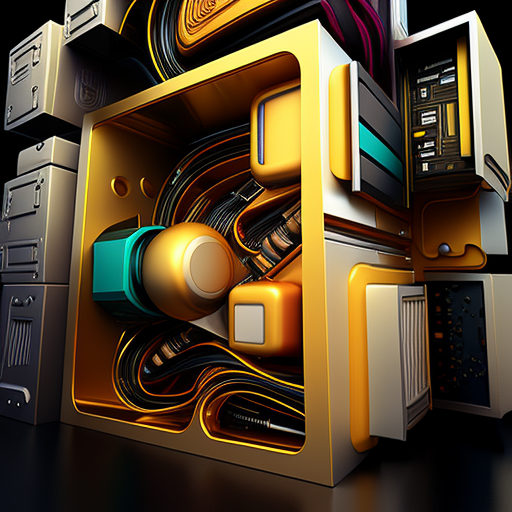 Abstract storage graphics concept