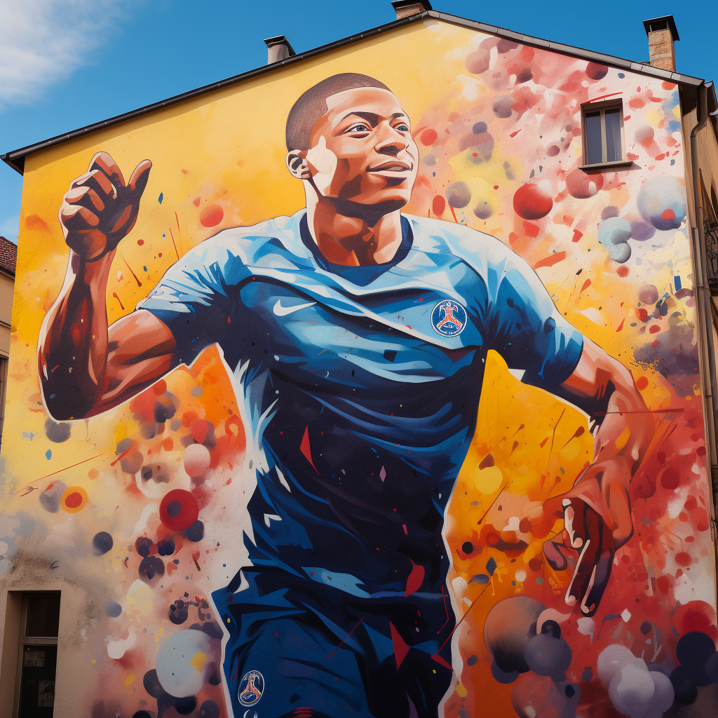 Mbappe in French alley