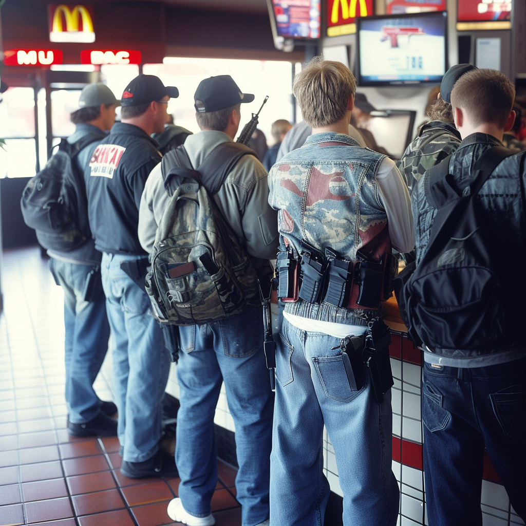 McDonald's Customers with Weapons