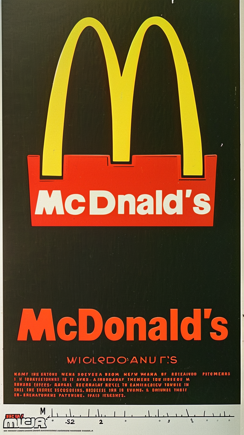 McDonald's 80s era poster