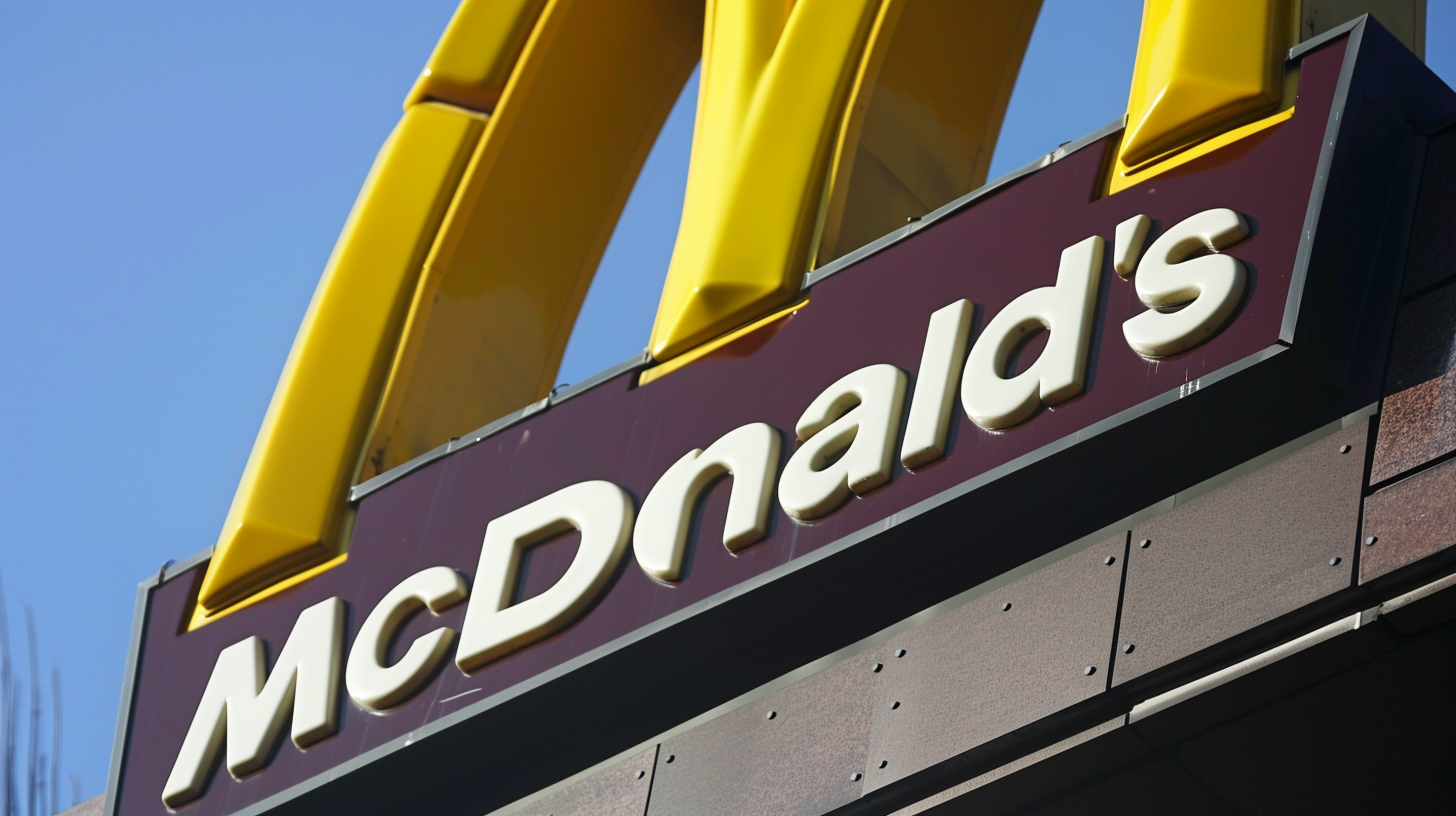 McDonald's poster in Neue Haas Grotesk font