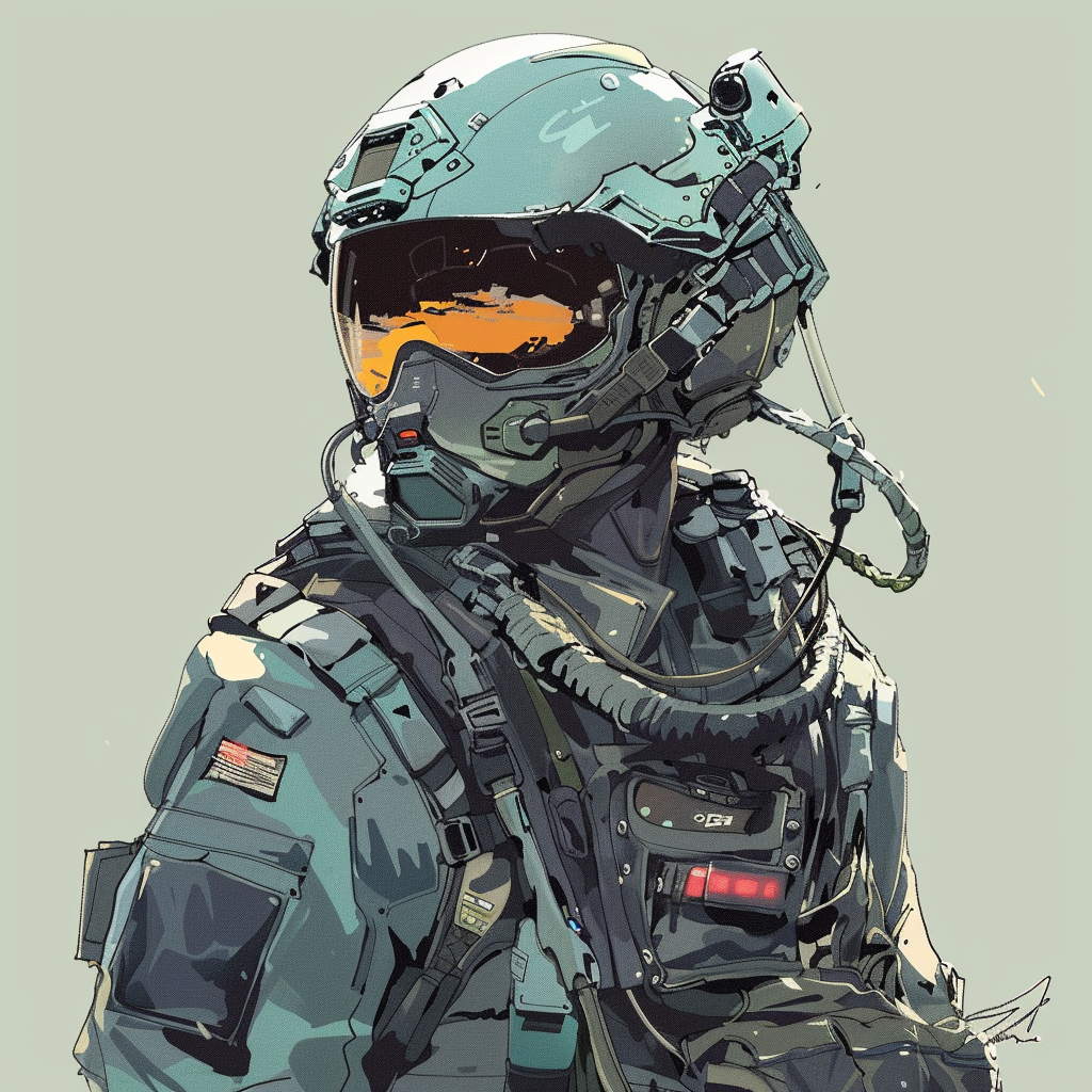 Mech Pilot Military Uniform Anime