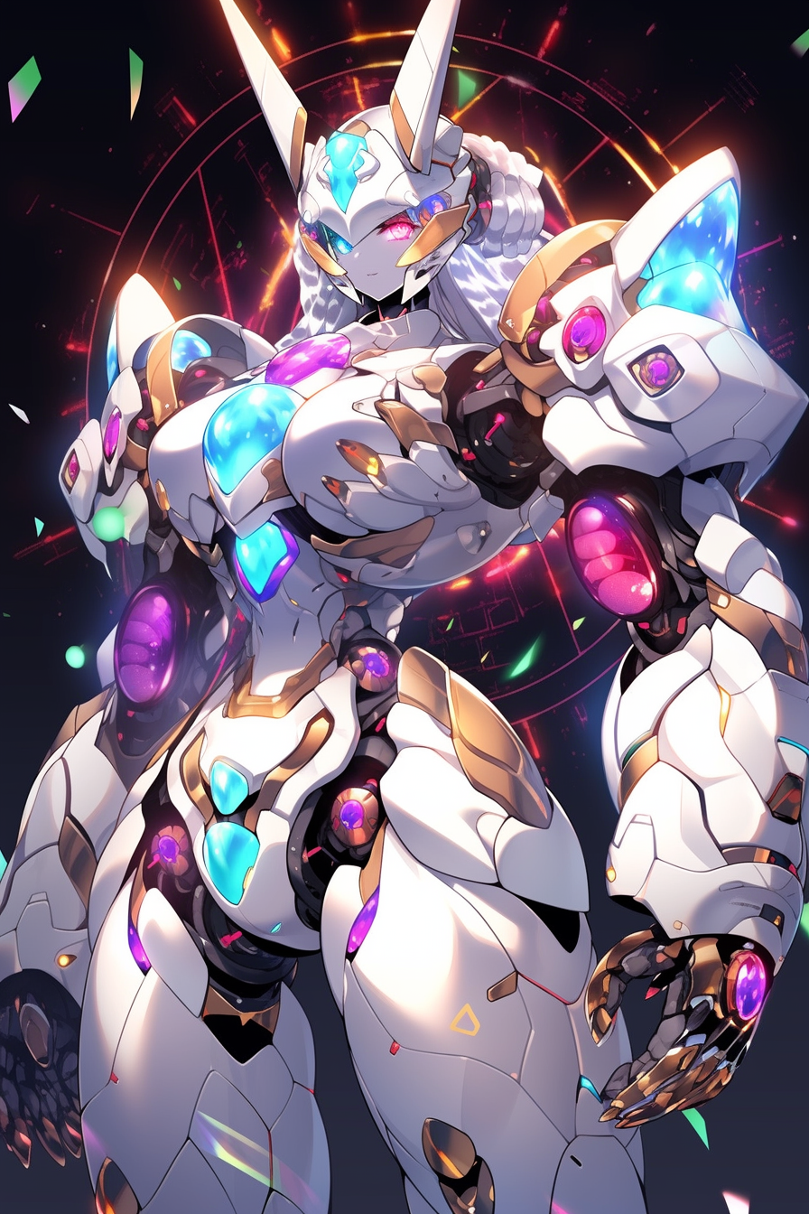 Beautiful Mecha Goddess with Wide Hips