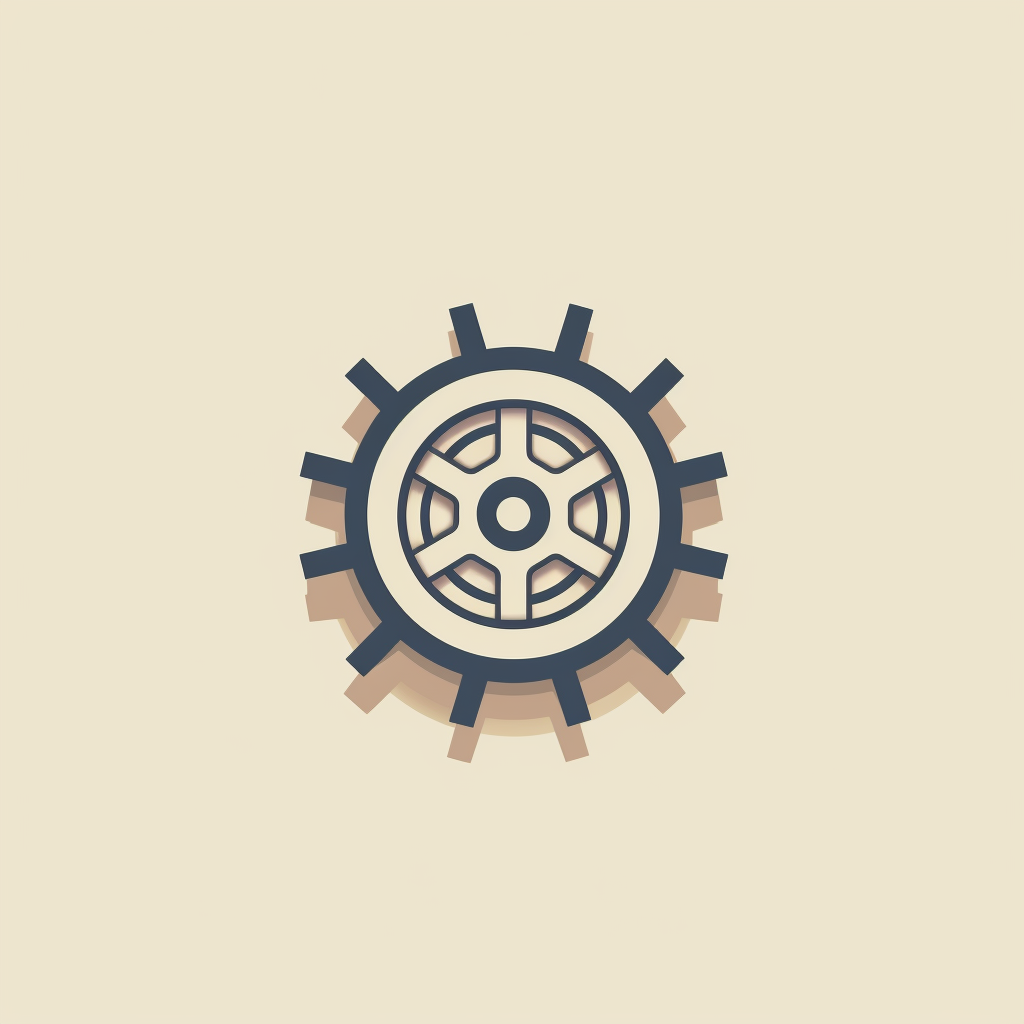 Minimal Mechanical Newspaper Logo