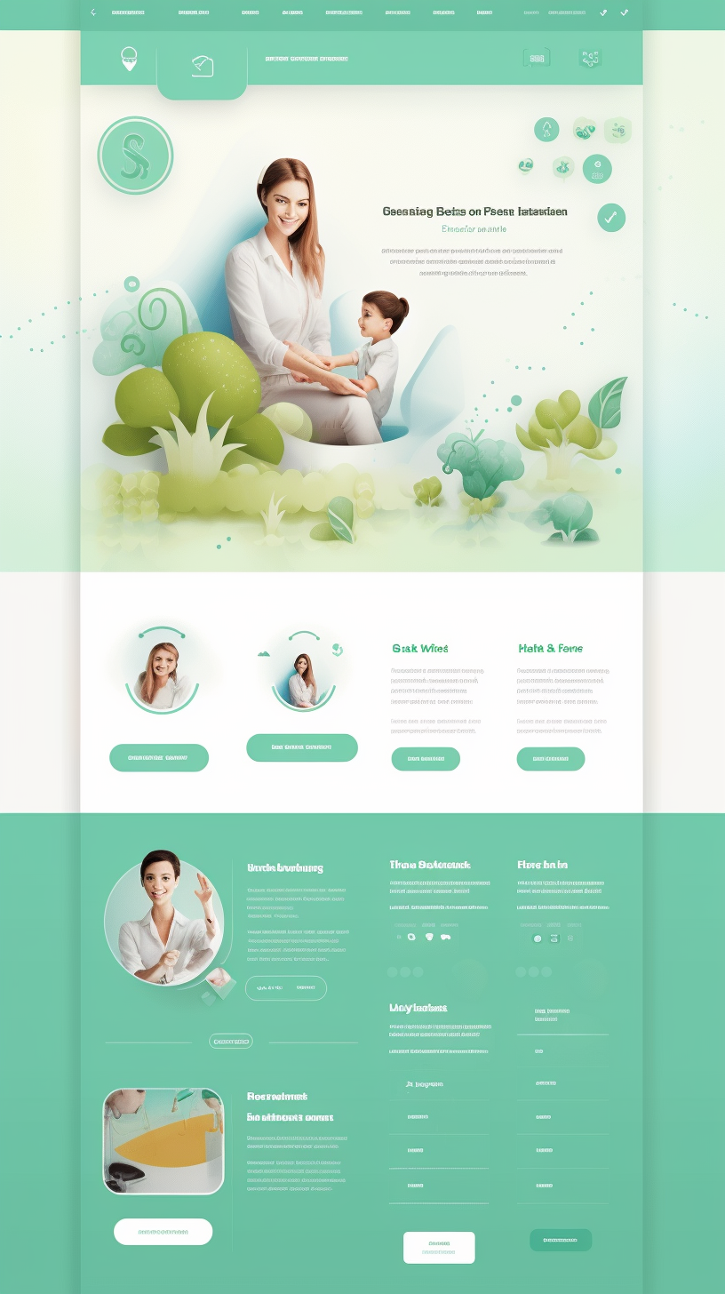 Modern and creative medical web design