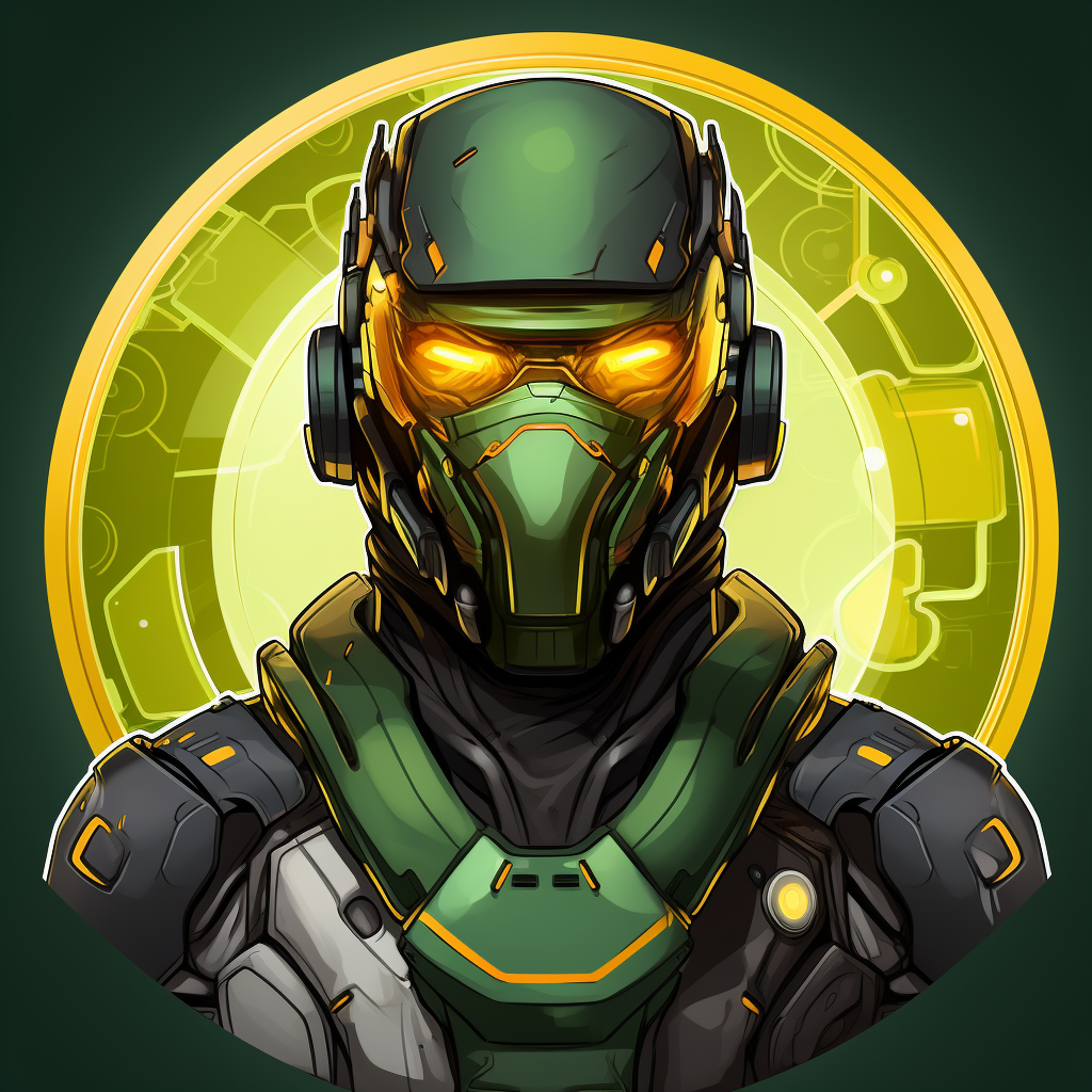 Medical team leader in green and yellow suit and helmet