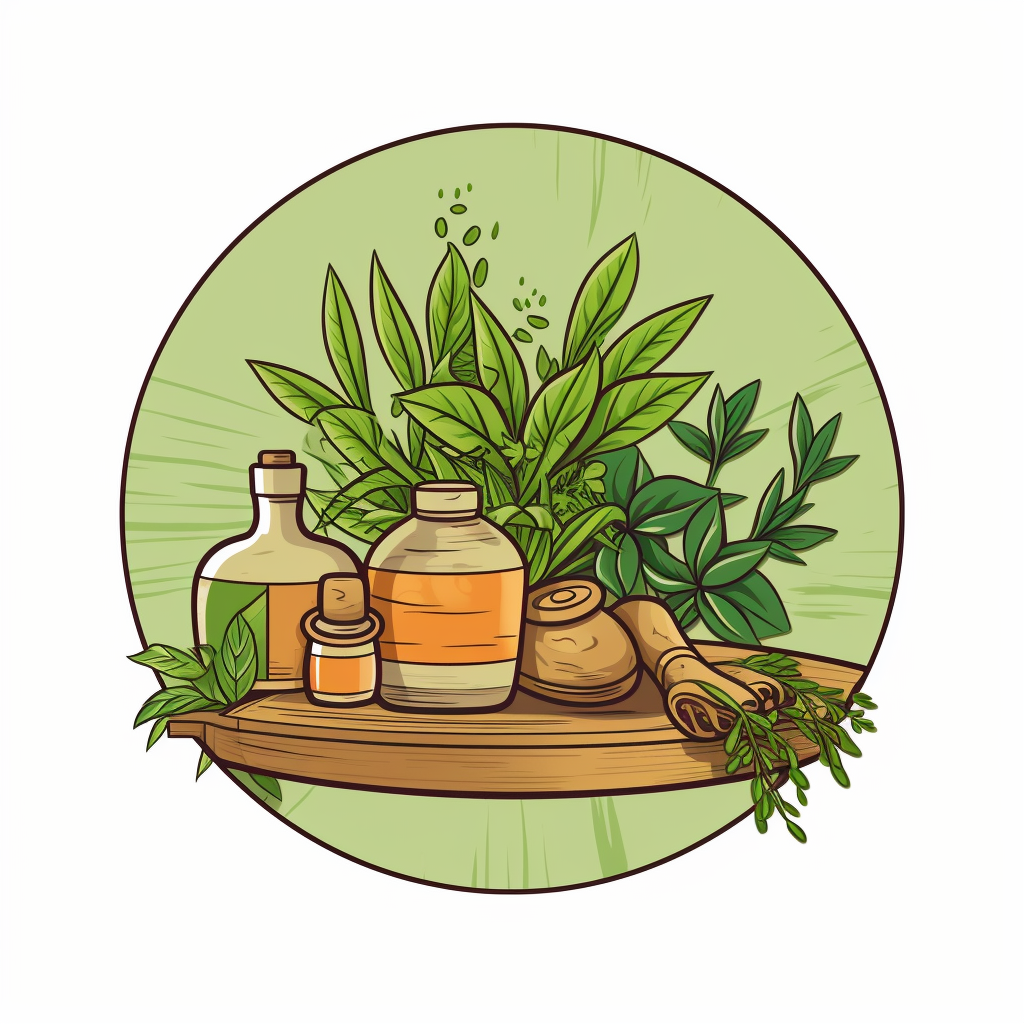 Medicinal herbs icon for websites