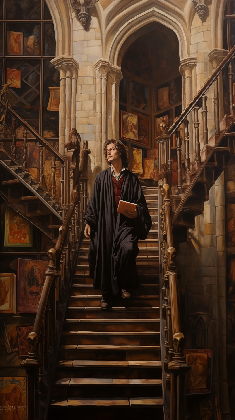 Medieval Harry Potter Portrait Stair