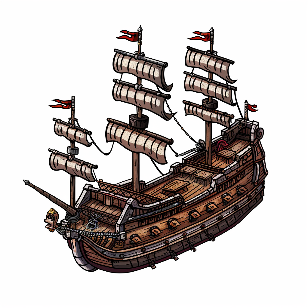 Medieval Warship Chibi Style