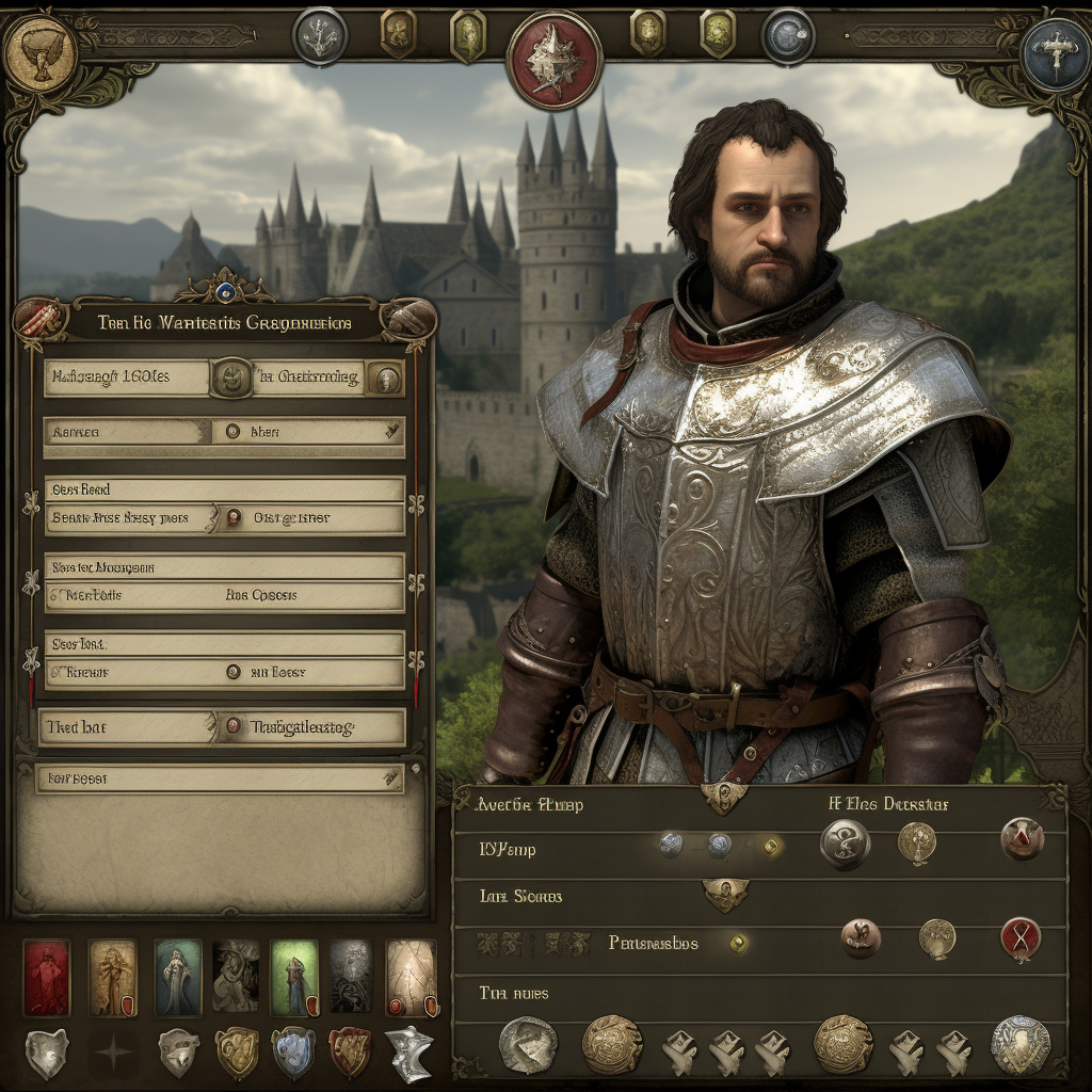 Medieval NPC Interface Design