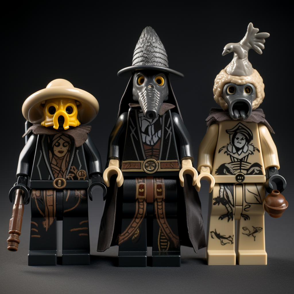 Medieval Plague Doctors Lego Set