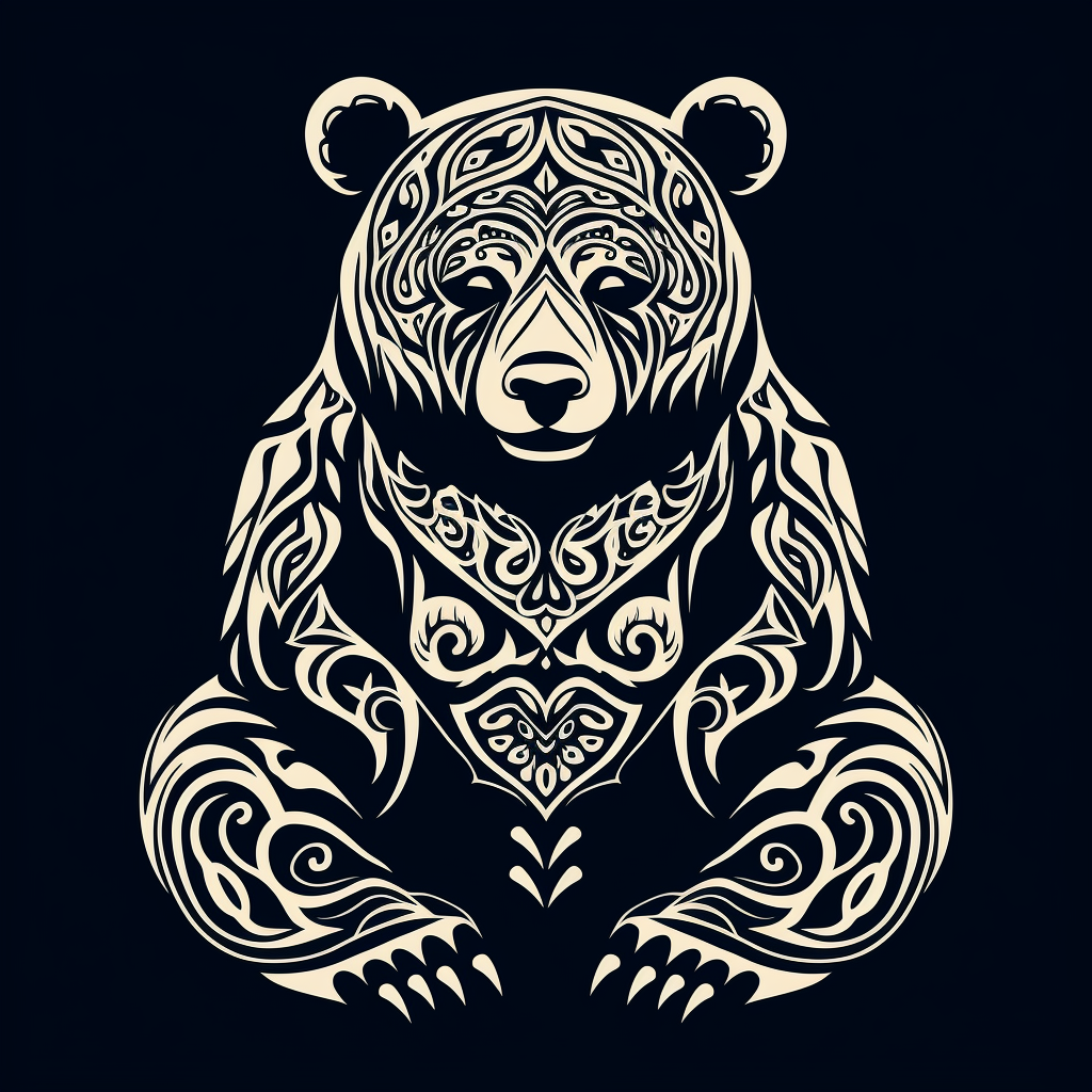 Meditating Buddhist Bear Love Light T-Shirt Design