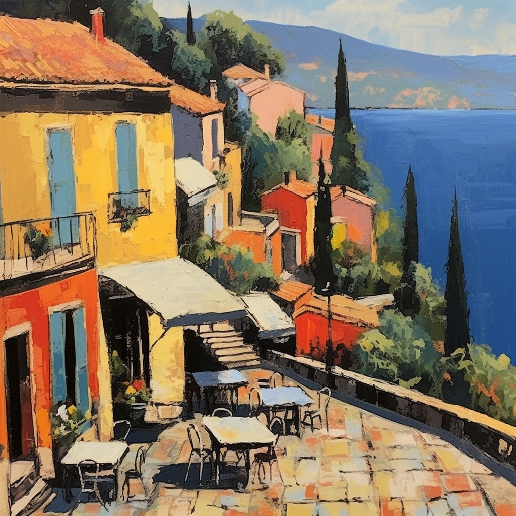 Beautiful Mediterranean Art Painting