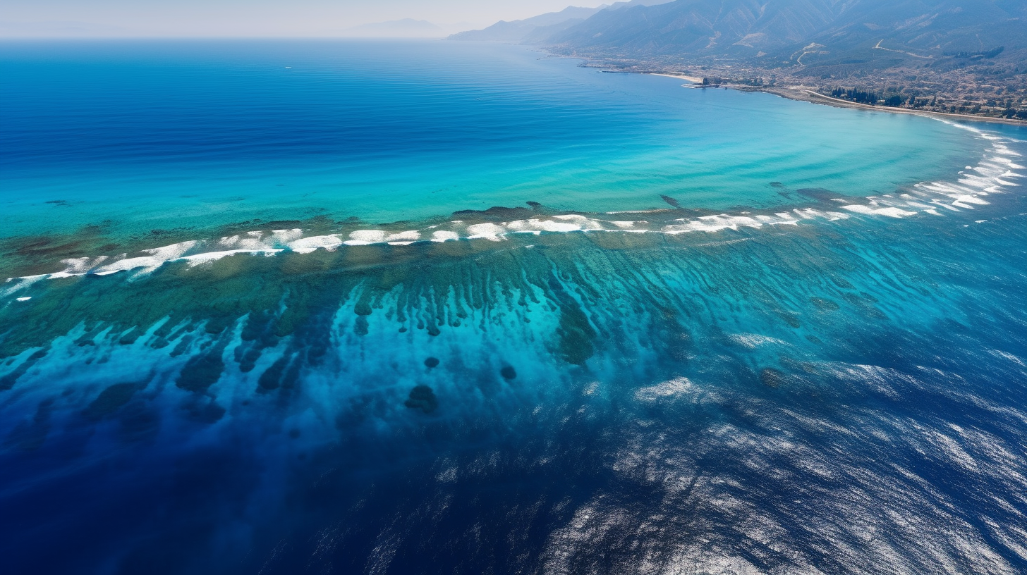 Beautiful Mediterranean Sea at Sunset