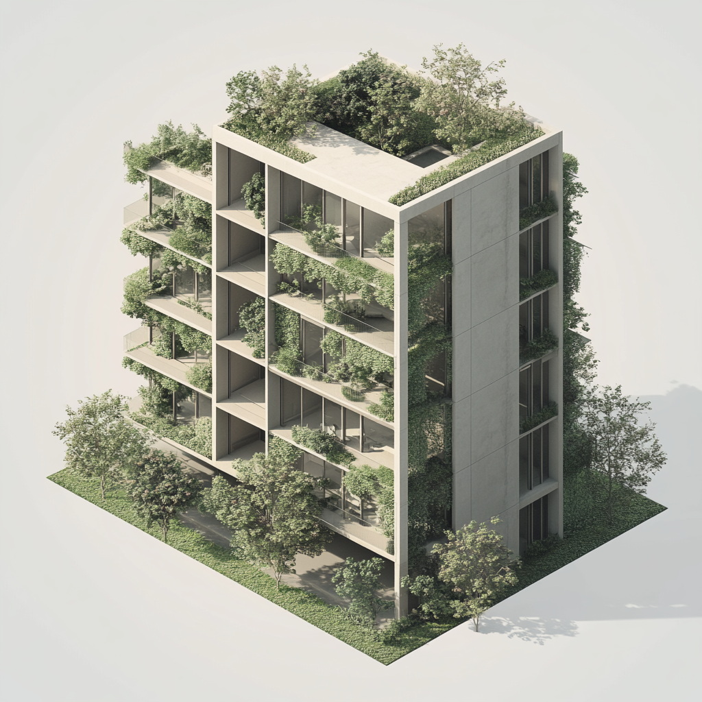 Green Façade Building Architecture