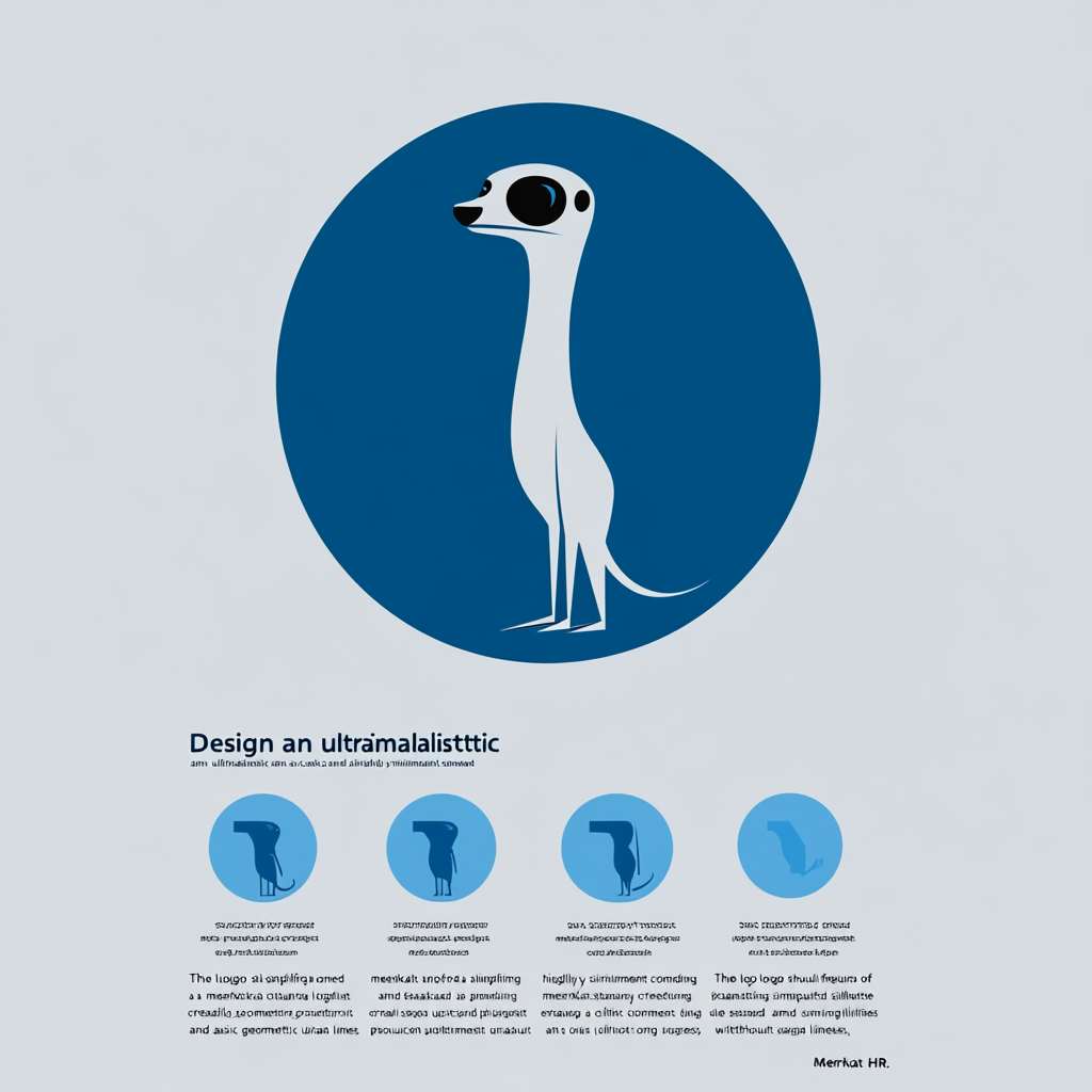 Simplified Meerkat HR Logo Design