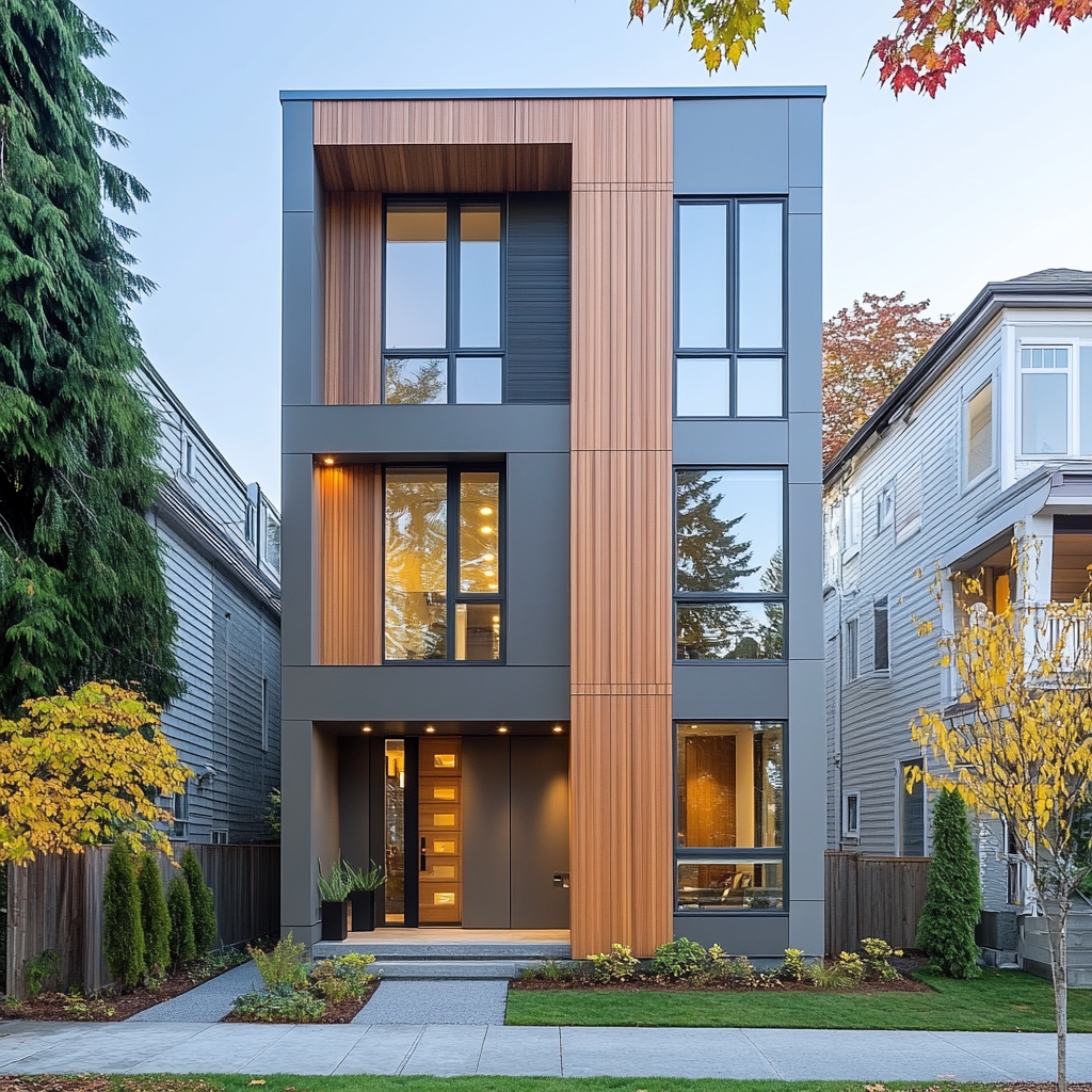 Modern minimalist building in Vancouver