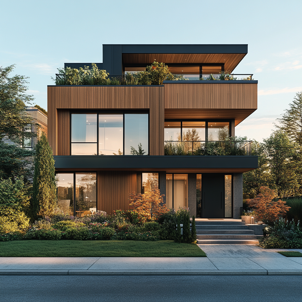 modern duplex vancouver building architecture